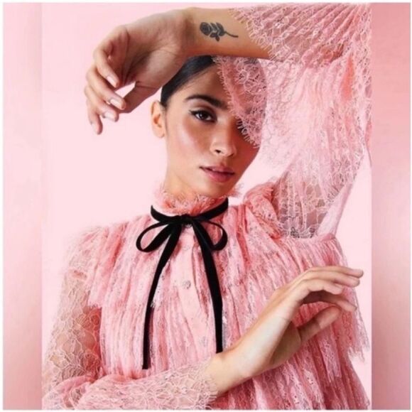 NWT Alice and Olivia Joanie Tiered Ruffle Dress Sz. 0 - Picture 3 of 13